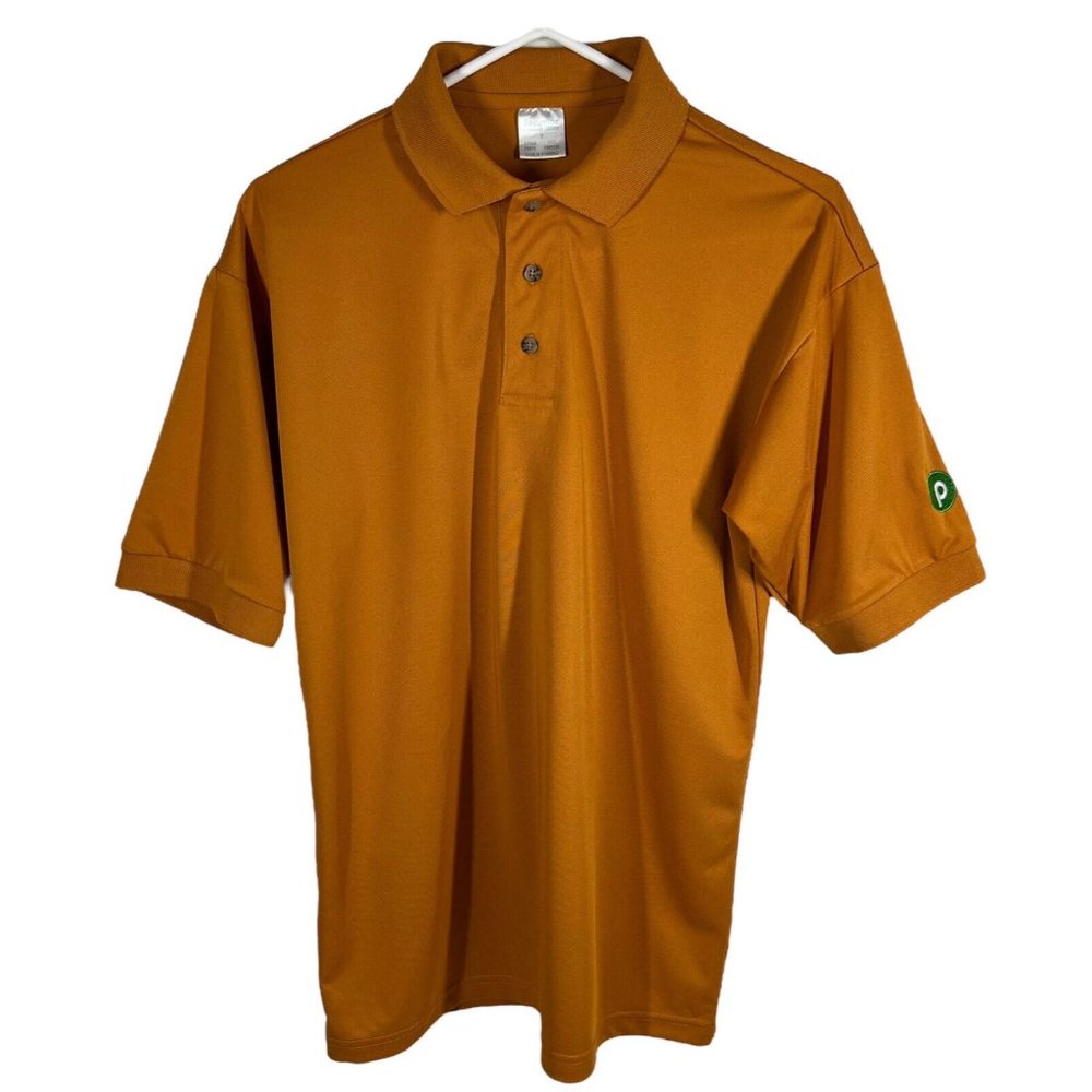 Publix Supermarket Polo Shirt Men Small Employee Uniform Orange Superior